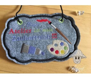 Stickserie ITH - Basic Türschilder 2